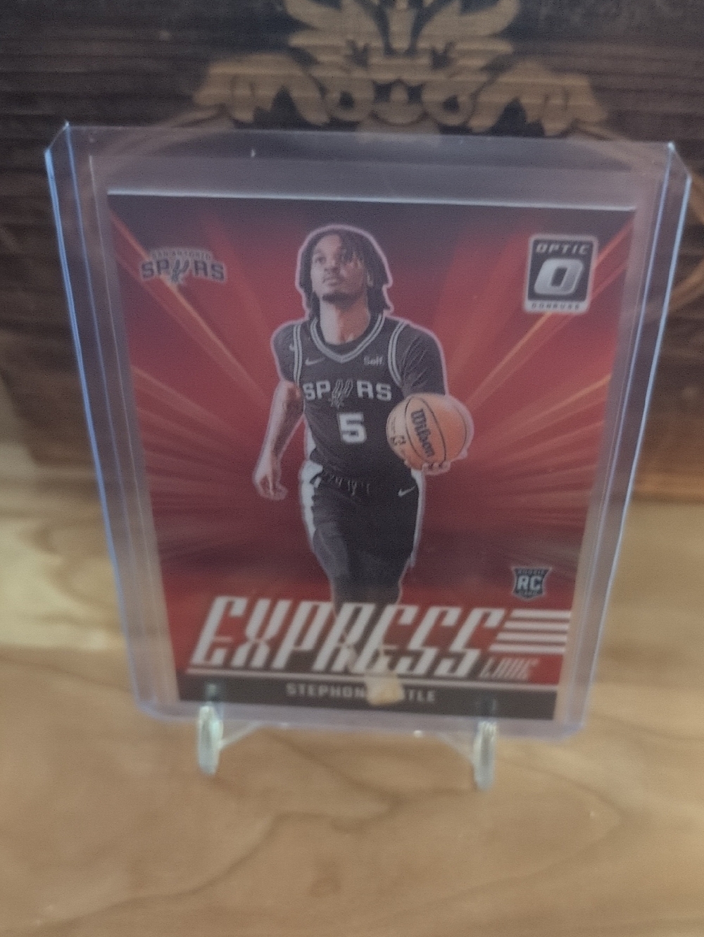 2024-25 Donruss Optic Stephon Castle Express Lane Rookie Card Spurs